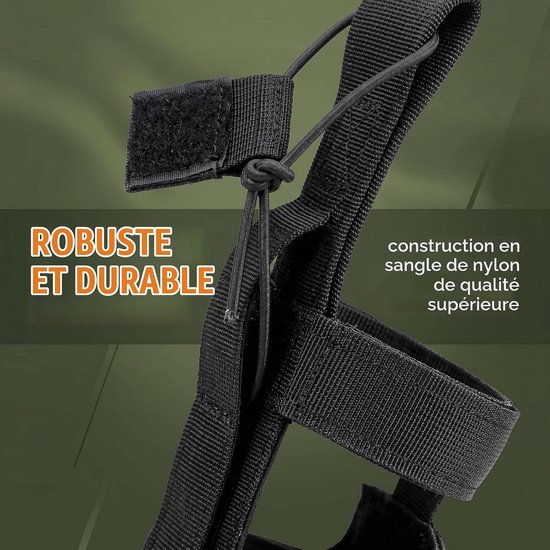 Flessenhouder - flessendrager - waterfleshouder - flessen houder riem - waterfleshouder schouderriem - waterfles houder tas - waterfles houder riem - waterfles houder rugzak - Voor wandelen camping reizen sport - Khaki — afbeelding 2