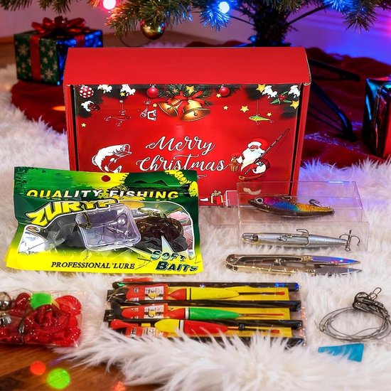 Vissen Aas Set - Kerst Visgerei - Outdoor Vissen - Festief Souvenir Ontwerp - 19 x 13 x 4.5 cm — afbeelding 3