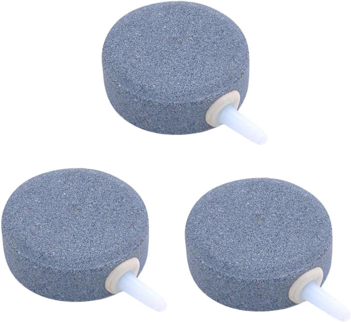 Luchtstenen Aquarium - Zuurstof Diffuser - Aquarium Beluchting - Duurzaam Materiaal - 3 stuks - Grijs