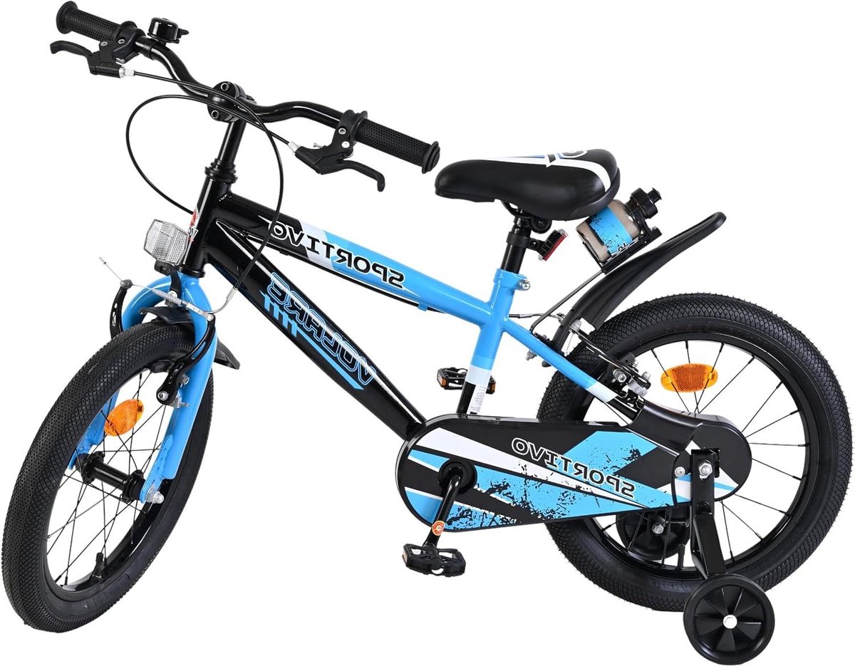 Kinderfiets Blauw Loopfiets Leren Fietsen 2 Handrem 16 Inch Blauw