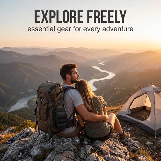 Flessenhouder - flessendrager - waterfleshouder - flessen houder riem - waterfleshouder schouderriem - waterfles houder tas - waterfles houder riem - waterfles houder rugzak - Zwart - Voor wandelen camping reizen sport — afbeelding 4