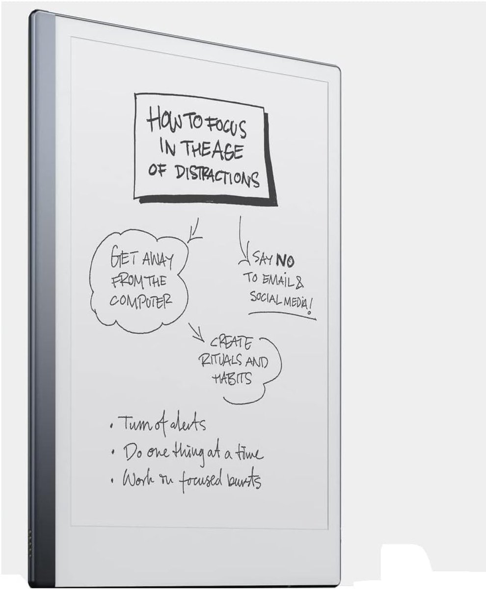 Digitaal notitieblok - Zwart - 187 x 246 x 4,7 mm - Dunne Digitale Tablet met Papiergevoel - Voor Handgeschreven Notities en Tekstconversie