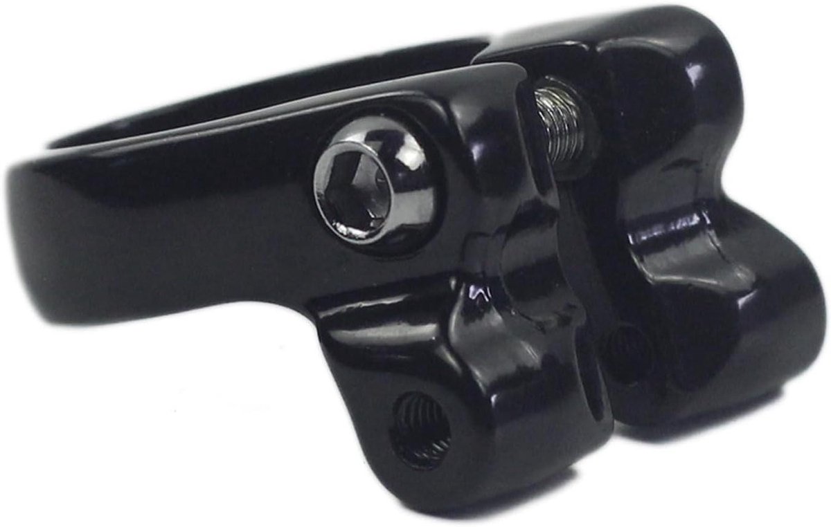 Fietszadelpenklem - Zadelklem Fiets - Zadelhoogte Verstellen - Gereedschapsloos Monteren - 34.9 mm - Zwart