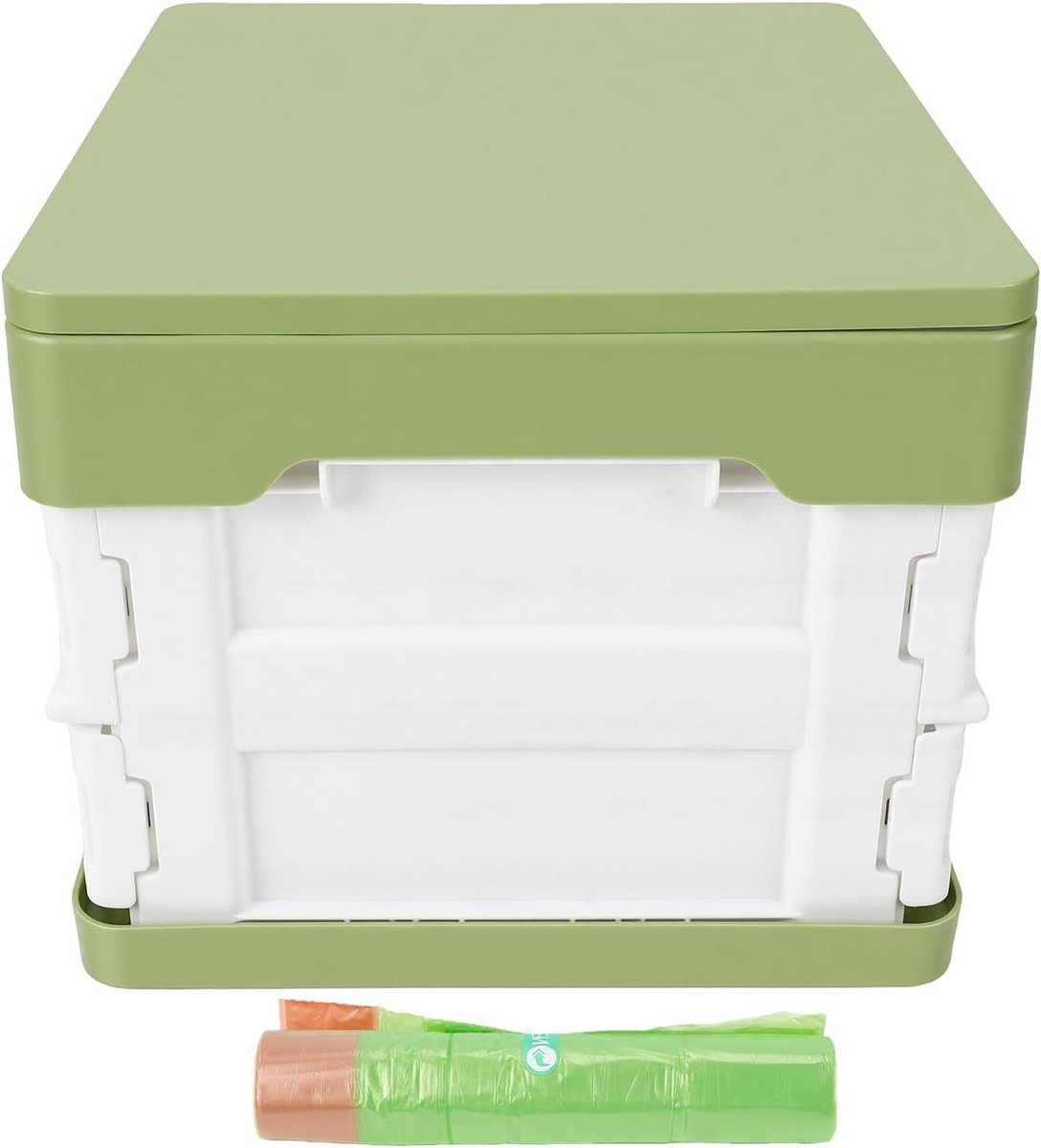 Draagbaar Babytoilet - Reispotje Opvouwbaar - Zindelijkheidstraining Onderweg - Zachte PU-zitting - 265 x 235 x 85 cm - Wit