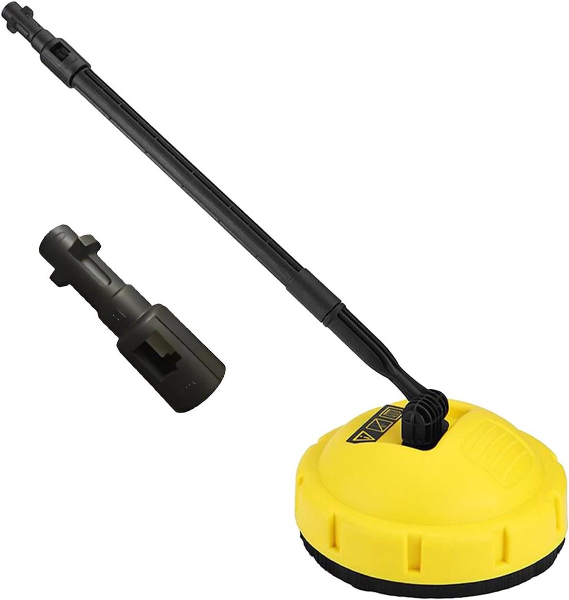 Hogedrukreiniger Opzetstuk - Terrasreiniger Schrobber - Buitenruimte Reinigen - Versterkt ABS Materiaal - 42x28x16 cm - Grijs