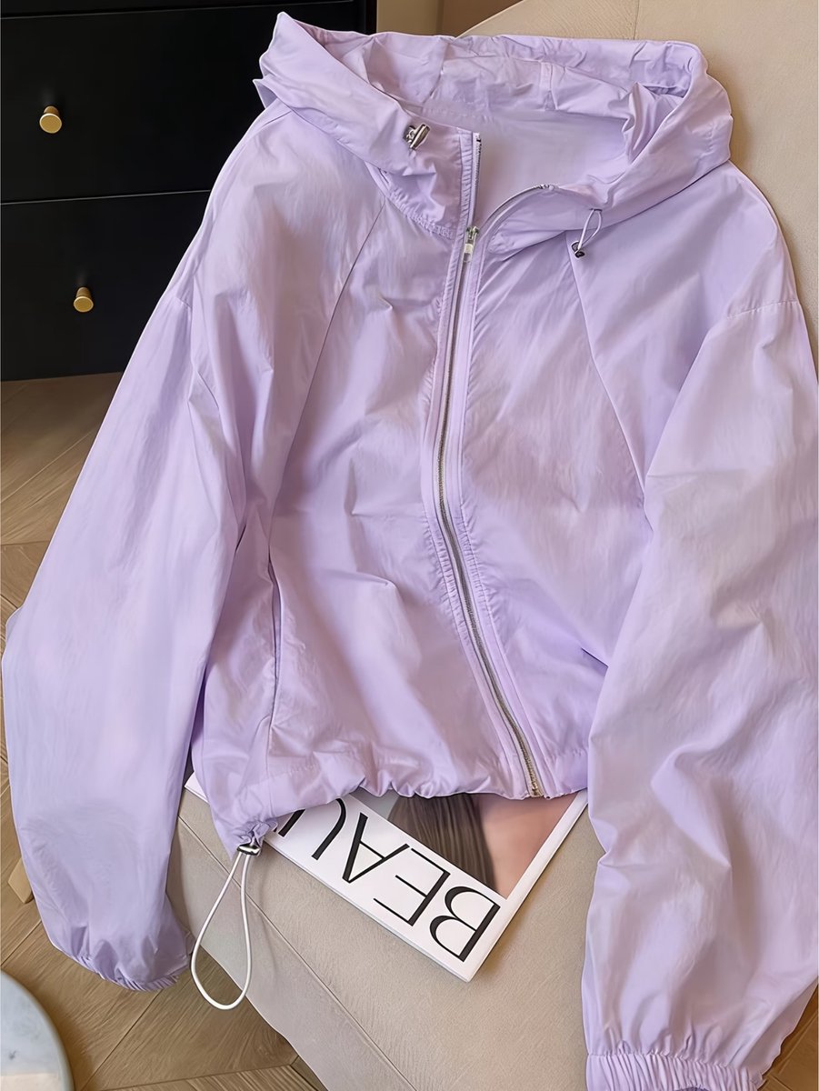 Currero Zomerjas Dames Tussenjas Zomerjack Volwassenen Windjack Windbreaker Outdoor Violet Paars