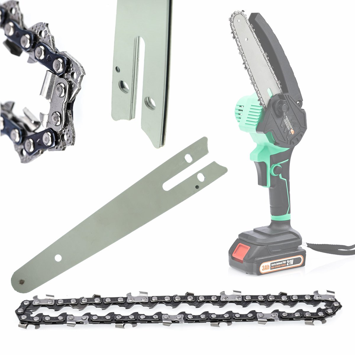 Rosfix Geleidingsrail Set 12" Zaaggeleider - Gehard Staal - 35,5cm, 3/8" Ketting, 1,3mm - Geschikt voor Shark