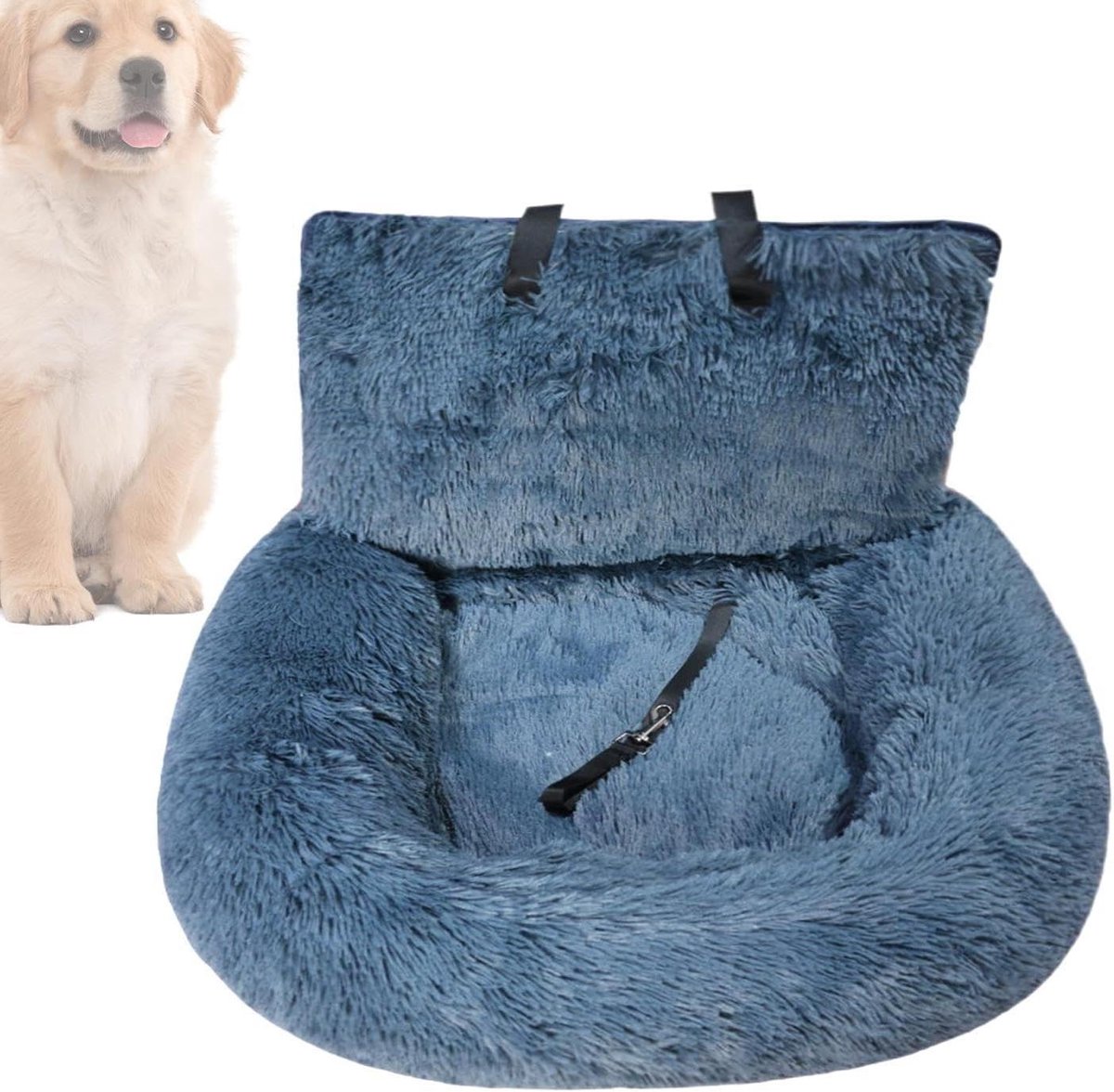 Hondenstoel Auto - Zitverhoger Hond - Veilig Reizen - Snelle Installatie - 27 x 22 x 15 cm - Donkergrijs