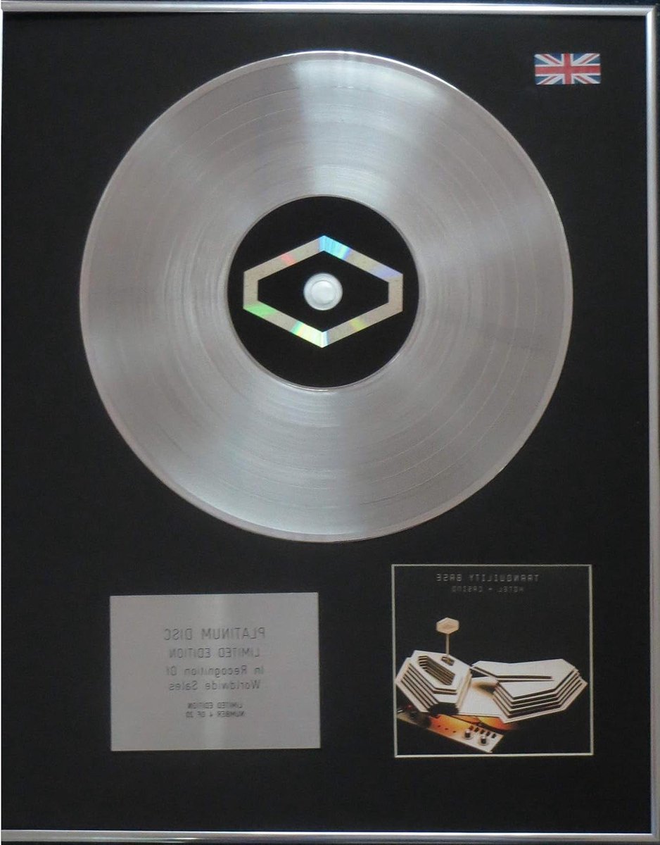 Muziek Decoratie - Album Display - Fan Herinnering - Limited Edition - 50x40 cm - Zilver