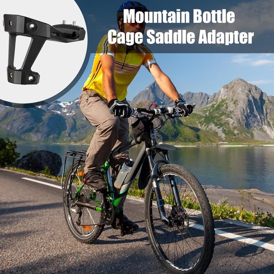 Bidonhouder Adapter - Zadel Converter - Fietsen Onderweg - Dubbele Fleshouder - 24 cm - Meerkleurig — afbeelding 2
