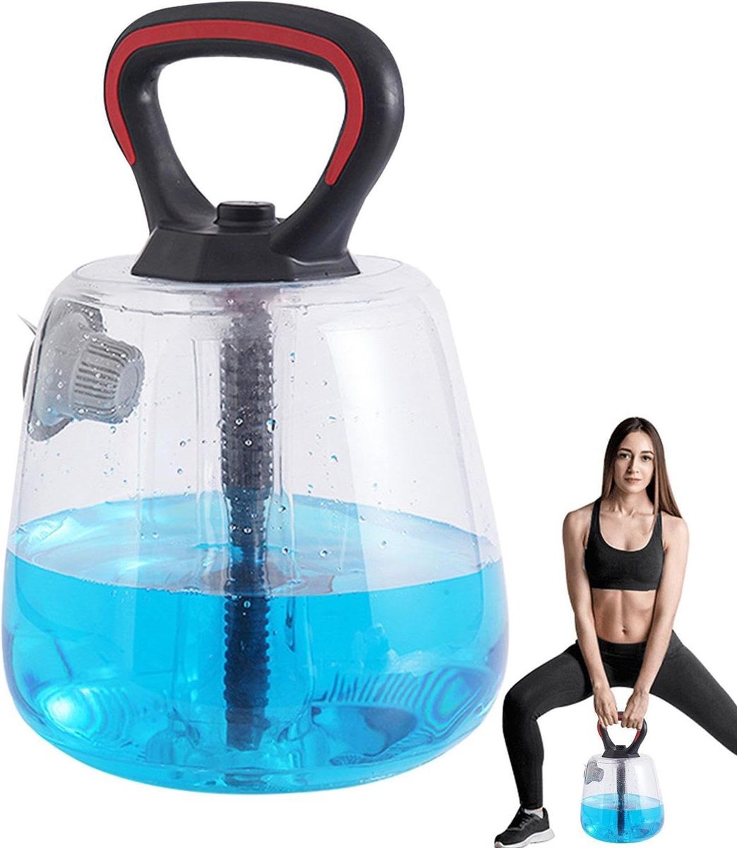 Water Kettlebell - Fitness Bal - Kracht Training - Dynamische Weerstand - Tot 8 kg - Zwart