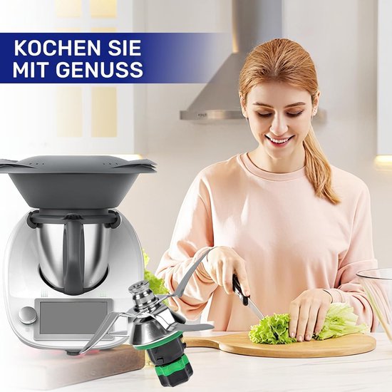 Vervangingsmes voor Thermomix TM6/TM7 - roestvrijstalen mixmes met afdichtring, keukenaccessoires en reserveonderdeel voor optimale kookprestaties — afbeelding 3