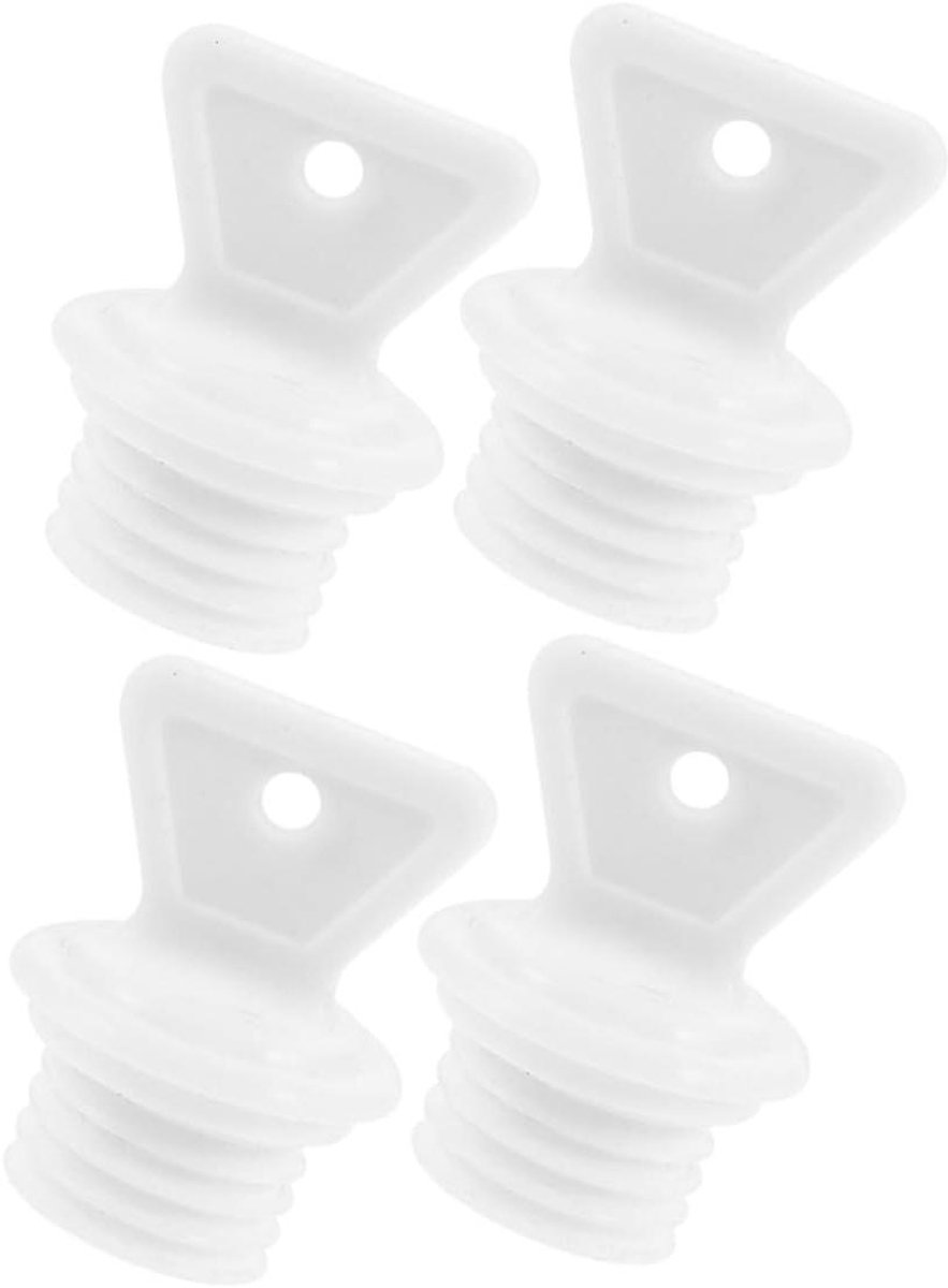 Rubberen Stopper Set - Vervangende Doppen - Warmwaterkruik Afsluiten - Lekvrije Afdichting - 4 Stuks - Zwart