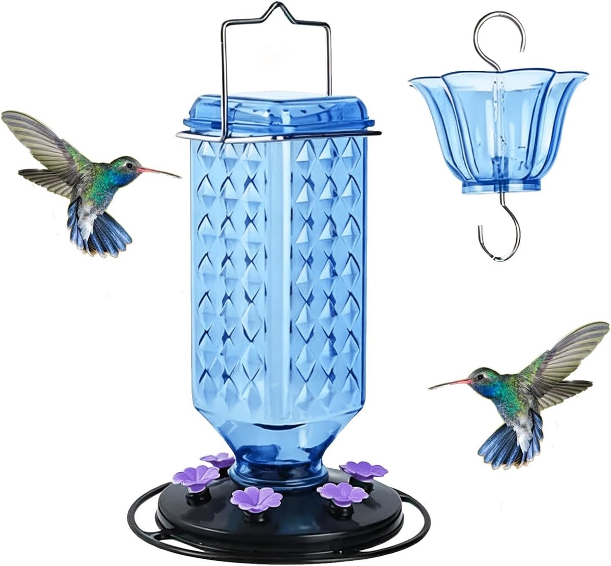 Voederdispenser met mierenbescherming, lekvrij ontwerp, eenvoudig schoon te maken, weerbestendig en ideaal voor tuin en balkon, perfect voor vogels en buitengebruik