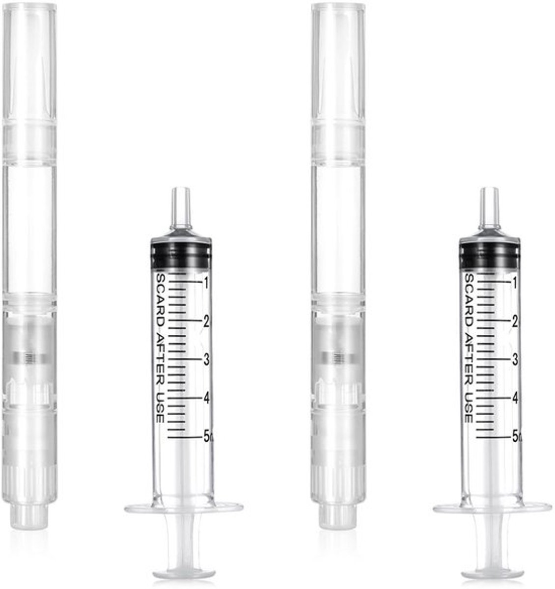 Lakstiften Set - 4 x Navulbare Reparatiestiften - 2 x Penseelstiften - 2 x Verfspuiten - 3 ml - Kunststof Materiaal - Reparatiepen