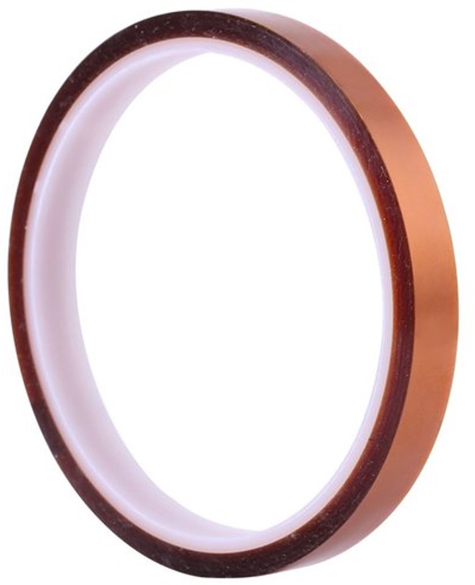 Hittebestendige Isolatietape - Zelfklevend - 10 mm x 30 m - Perfect voor Elektronica - Geschikt voor printplaten