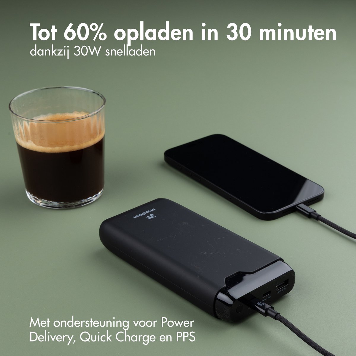 imoshion Powerbank 27.000 mAh - 30W Snellader USB C / A - afbeelding 3