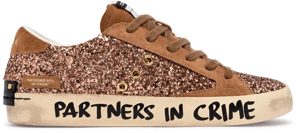 Crime London Distressed Schoenen Bruin EU 40 Vrouw