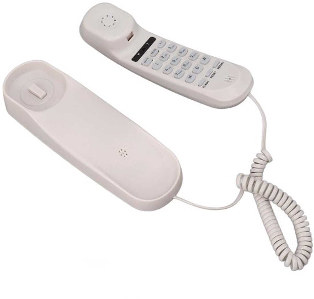 Vaste Telefoon met Helder Geluid - Aan de Muur Monteerbaar - Instelbaar Volume - Ruimtebesparend - Multifunctioneel - Duidelijke Belervaring - Wandtelefoon