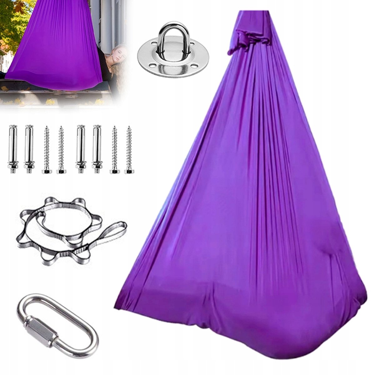 Yogaham 280x150cm - Duurzaam nylon, 150kg Belastbar