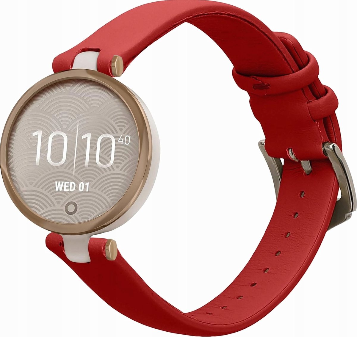 Rood leren smartwatch-band - 108x14mm - Comfortabel en duurzaam