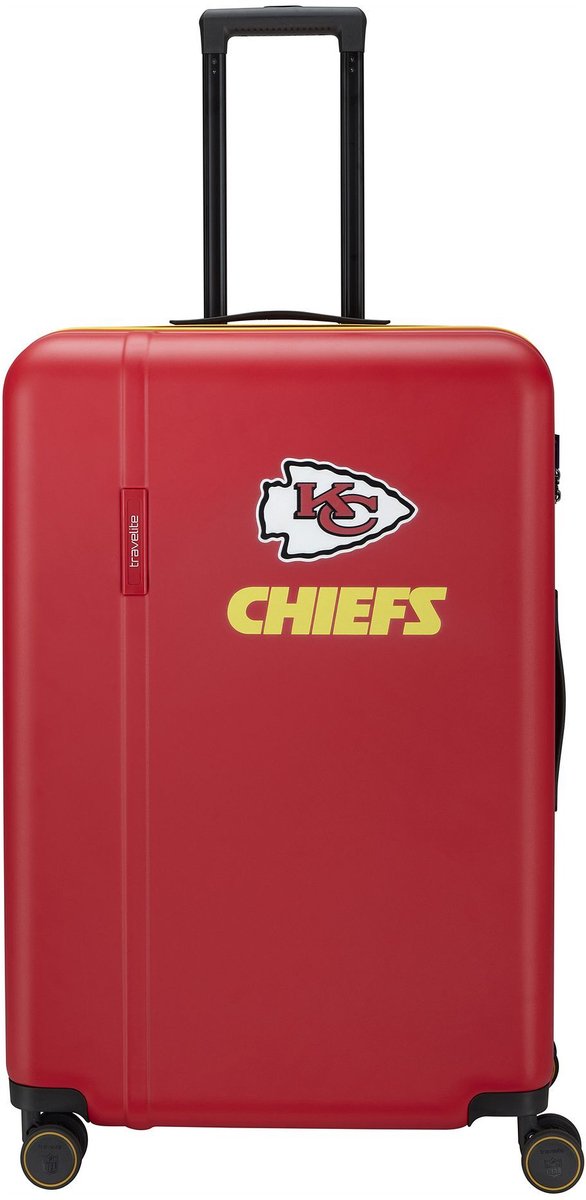 Travelite travelite x NFL 4 wielen Trolley L 76 cm - Harde bagage - TSA slot - kansas city chiefs