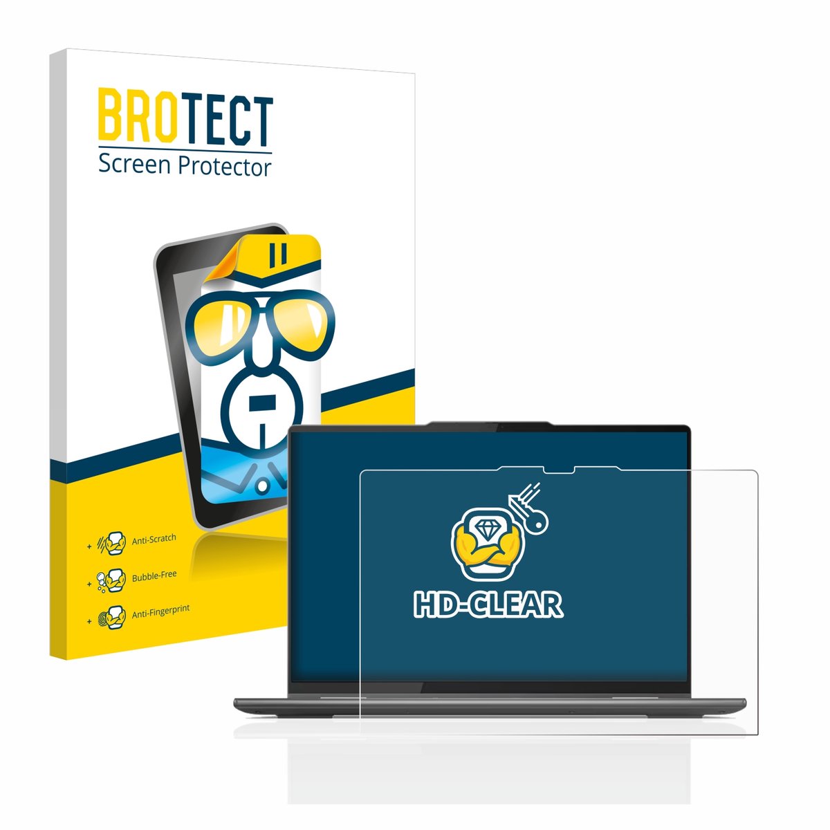 BROTECT - Screenprotector voor Lenovo Yoga 7 Gen 8 14" - Folie Beschermfolie transparant