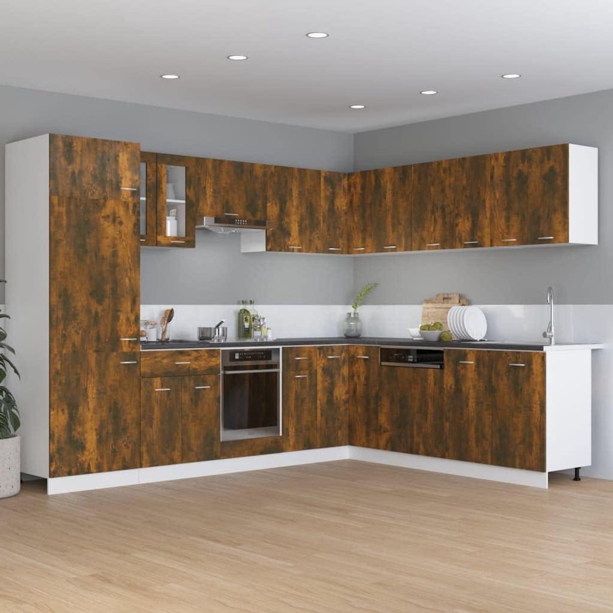 Voorraadkast Keuken - Onderkast Buffetkast - Keuken Opbergen - Met Lade Twee Planken - 60 x 46 x 81.5 cm