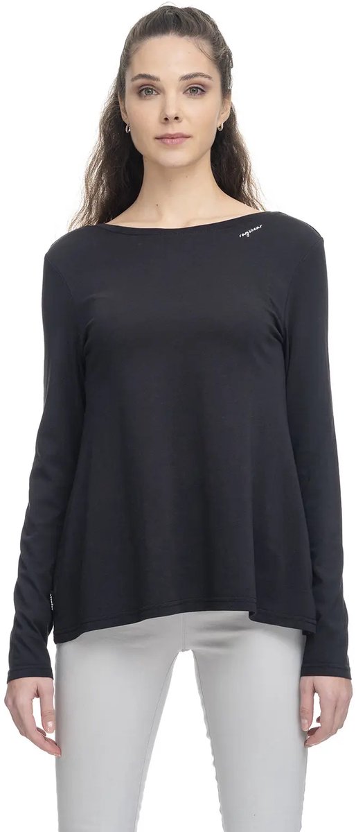 Sustainable Lange Mouwen T-shirt Dames Ragwear Suelta Zwart