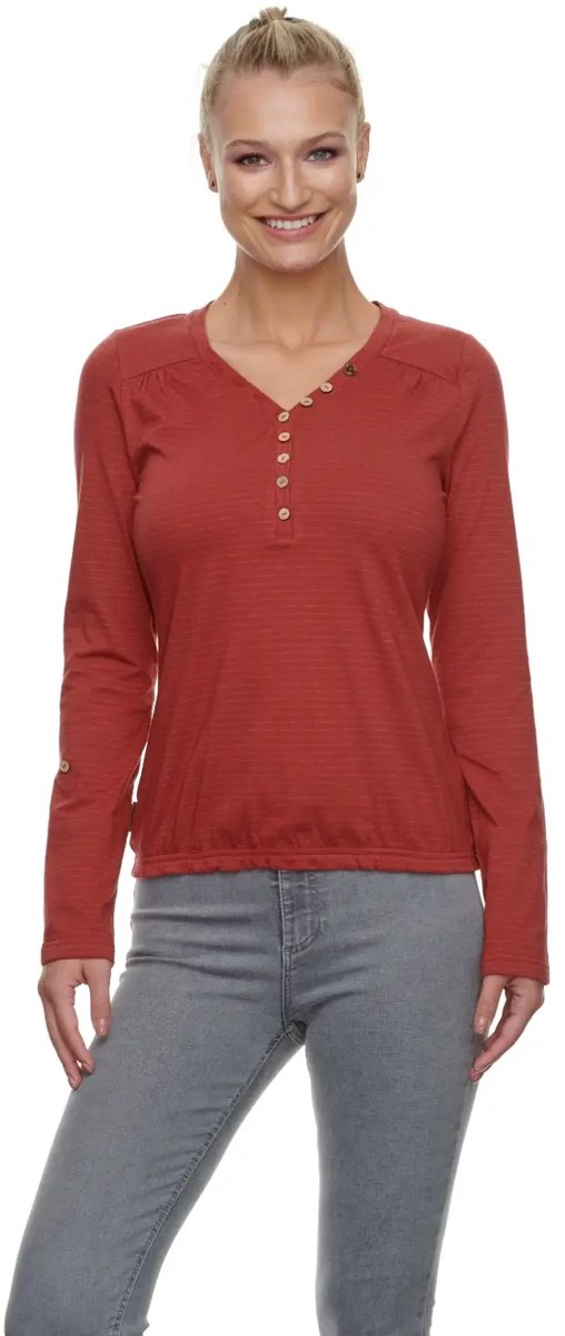 Sustainable Lange Mouwen T-shirt Dames Ragwear Pinch Henna