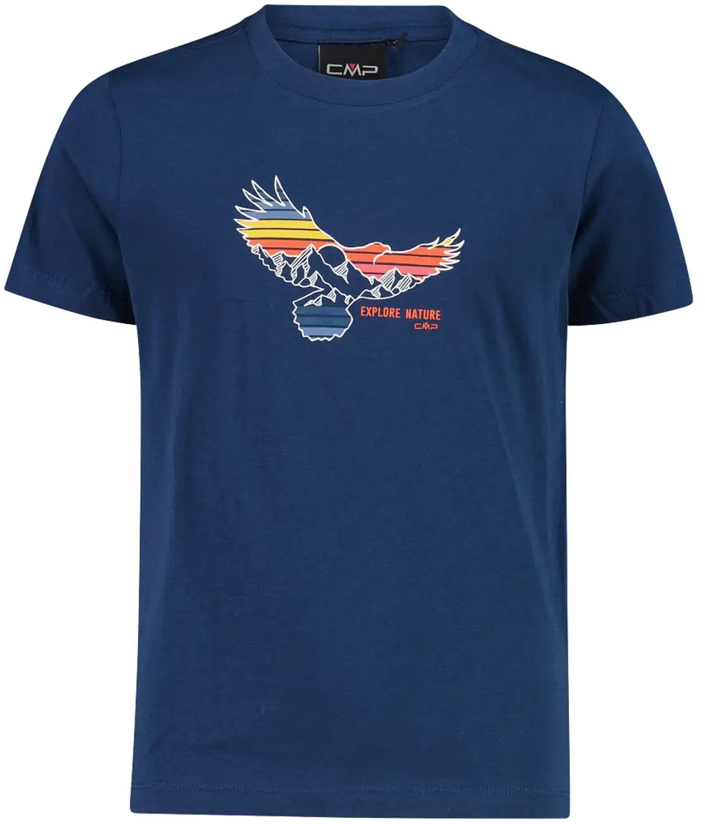 T-shirt van biologisch katoen kind CMP Middernacht