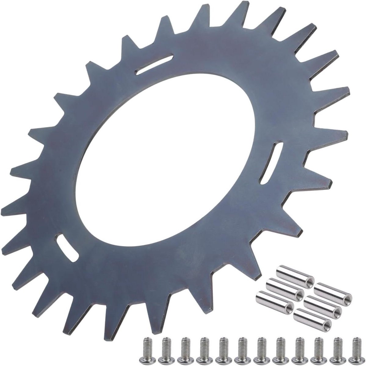 Grasmaaier Spikes - Antislip Metalen - Verbeterde Stabiliteit - Duurzame Metalen Constructie - 23 x 23 x 2 cm