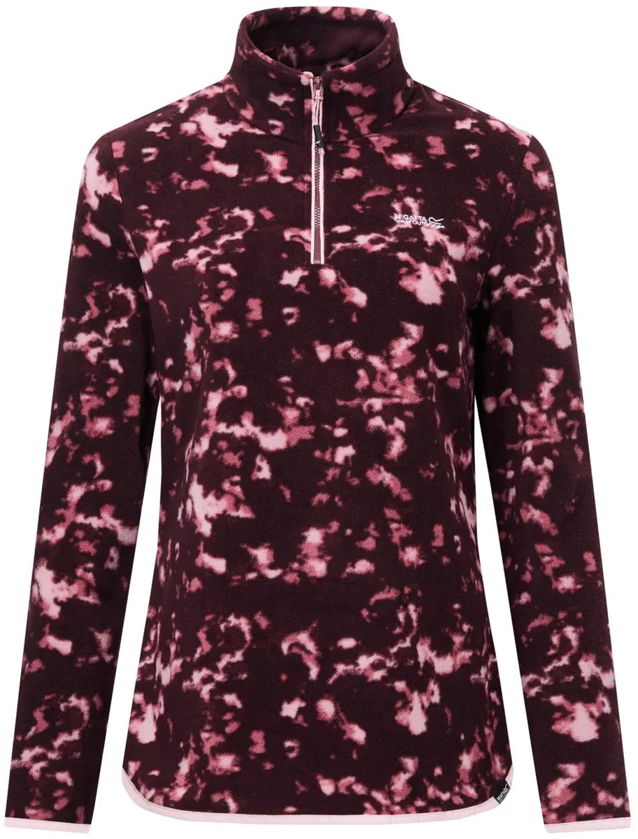 Dames 1/4 zip fleece Regatta Margot Brushstroke Print