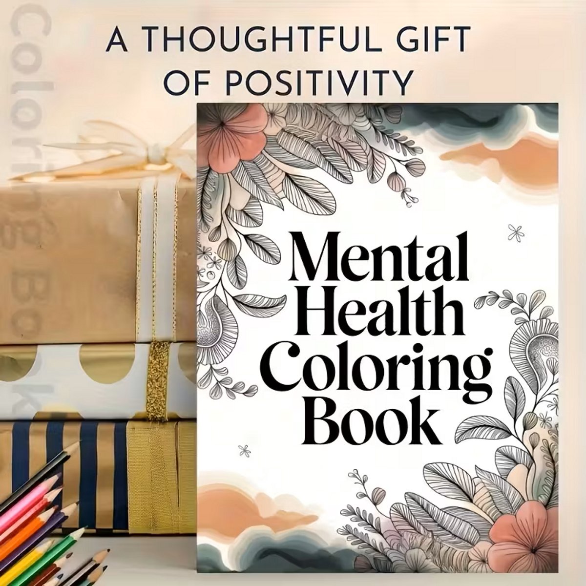 Kleurboek voor Volwassenen, Tieners en Kinderen - 24 Pagina’s met Inspirerende Quotes & Bloemen Designs - Stress Verminderend en Ontspannend - Gedetailleerde Kleurplaten voor Mentale Rust - Creatieve Hobby voor Thuis - Anti Stress Art Therapy Boek