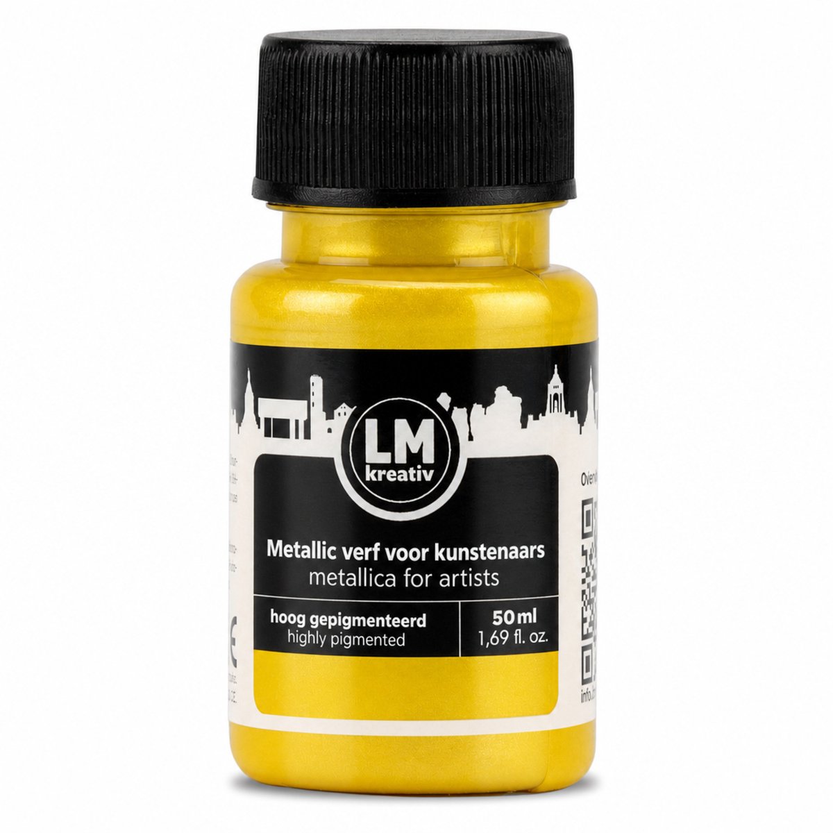 LM-Kreativ Acrylverf - Metallic Look - Lichtvast en Waterbestendig - Op Waterbasis - Geel - 50 ml