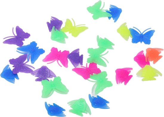 Fietsspaakkralen - Wieldecoratie Kinderen - Fiets Versieren - Insecten Visvorm - 26 stuks - Multicolor — afbeelding 4