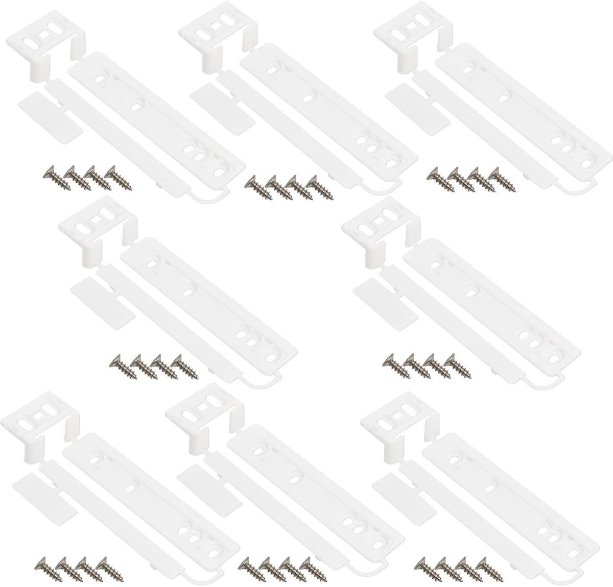 8-delige universele koelkast en vriezer deur slider set met bevestigingsbeugels en clips voor eenvoudige installatie