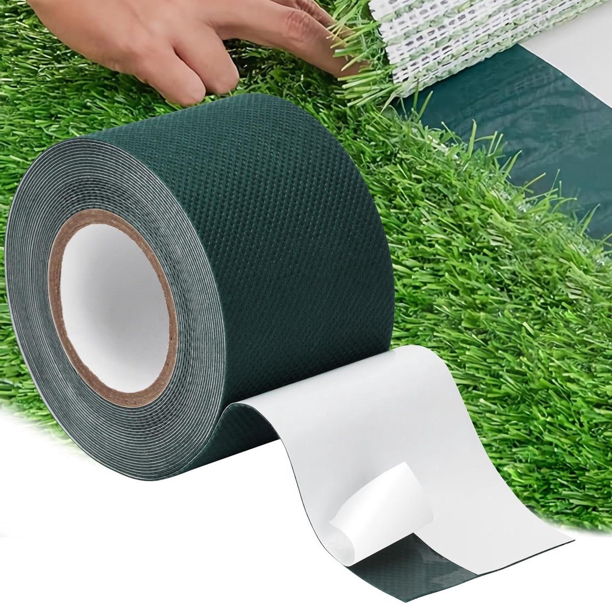 Kunstgras Tape - Plakband Gazon - Kunstgras Verlijmen - Waterdicht Weerbestendig - 5 cm x 10 m - Groen