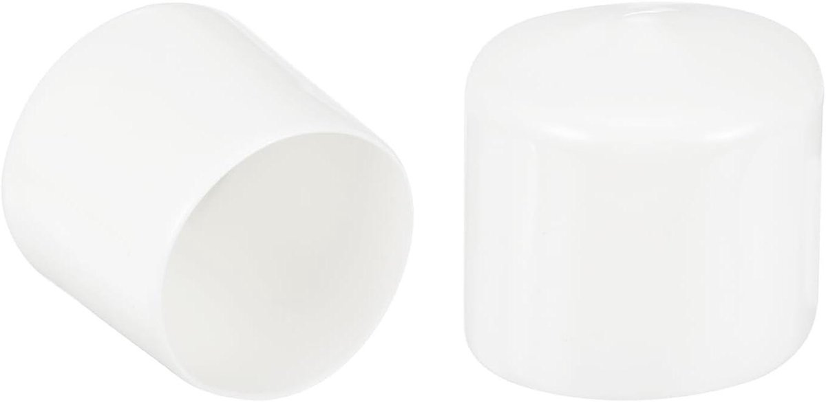 Rubberen Eindstoppen - Vinyl Doppen - Vloeren Beschermen - Flexibel en Duurzaam - 54 mm Binnendiameter - Wit
