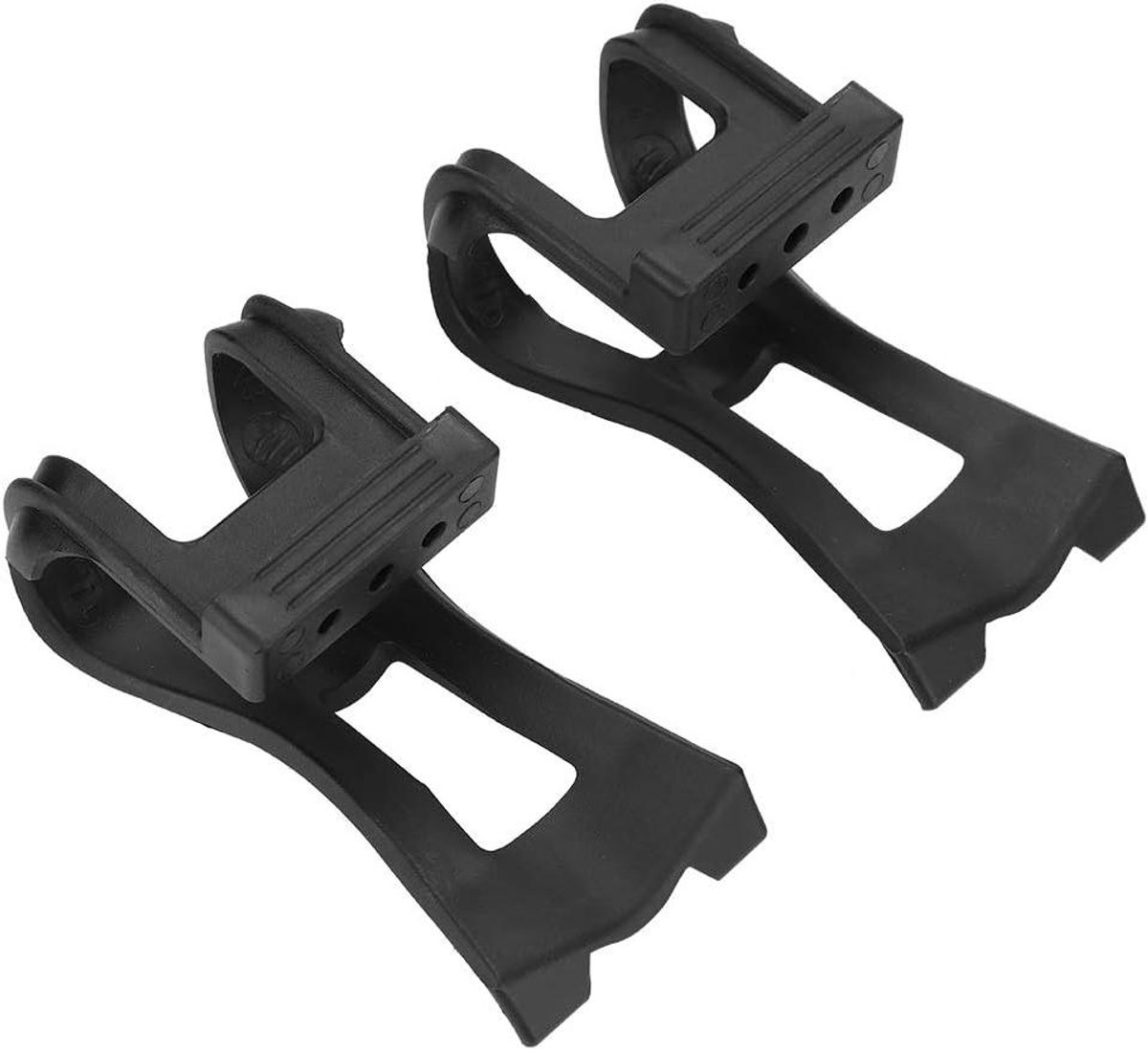 Fietspedalen Riemen - Antislip Clips - Veilig Fietsen - Verstelbaar Ontwerp - 13 x 7.5 cm - Zwart