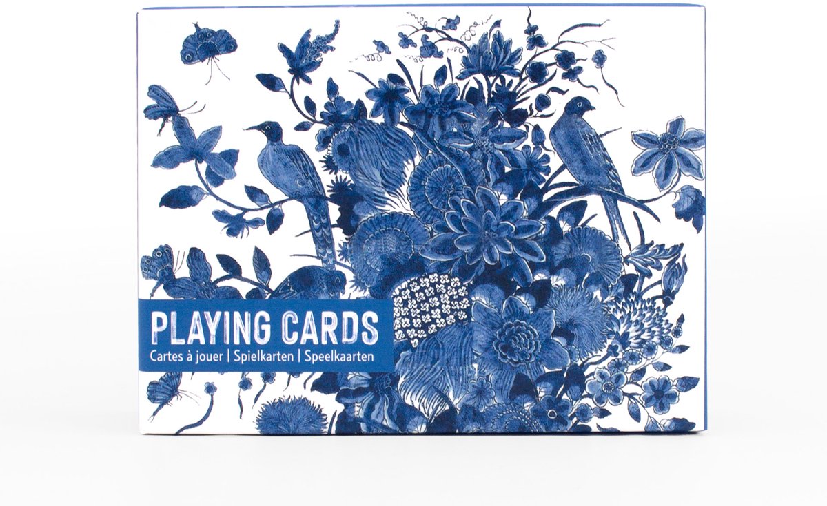 Lanzfeld - Kaartspel - Set van 2 - Speelkaarten - Delfts Blauw - Vogels