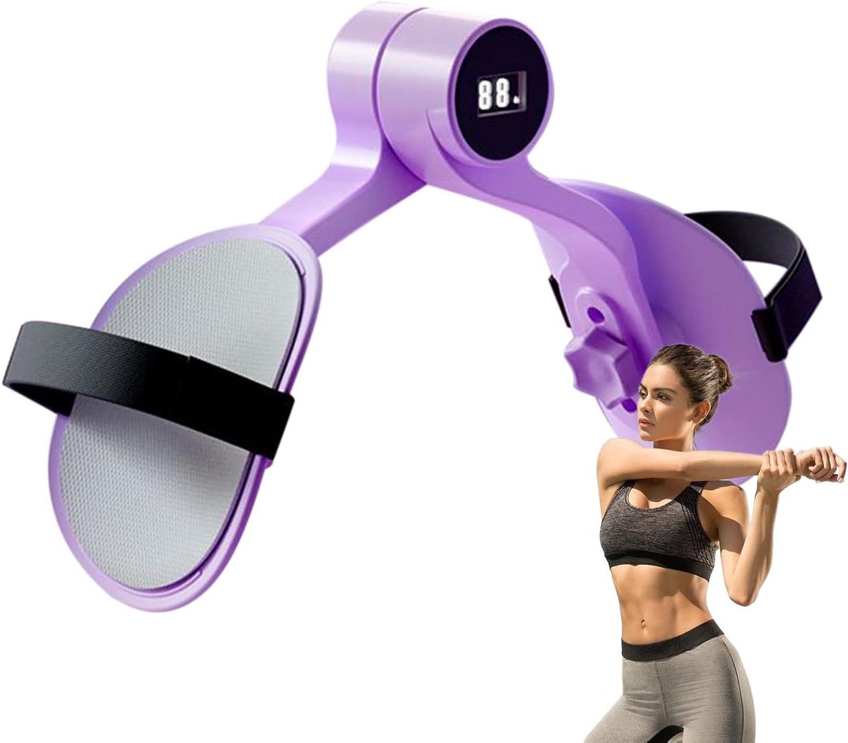 Heup Trainer - Spierversterker Dij - Postpartum Herstel - Slimme Fitness Tracking - 25 x 14 x 8 cm - Paars