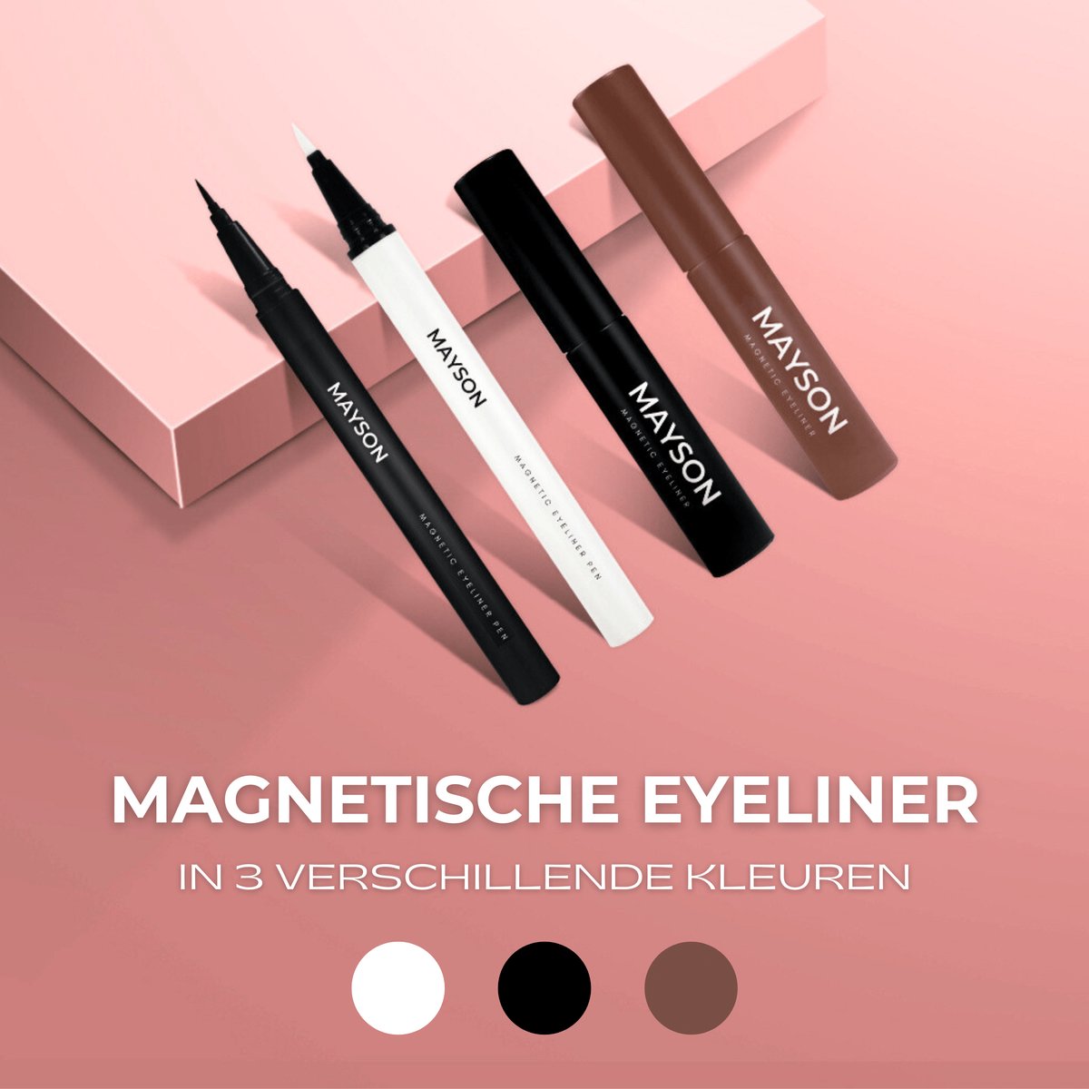 Bol.com Magnetische Wimpers met Magnetische Eyeliner en Applicator - Aanbrengen in 2 Minuten - 50x Herbruikbaar - Blijft Hele Da... aanbieding