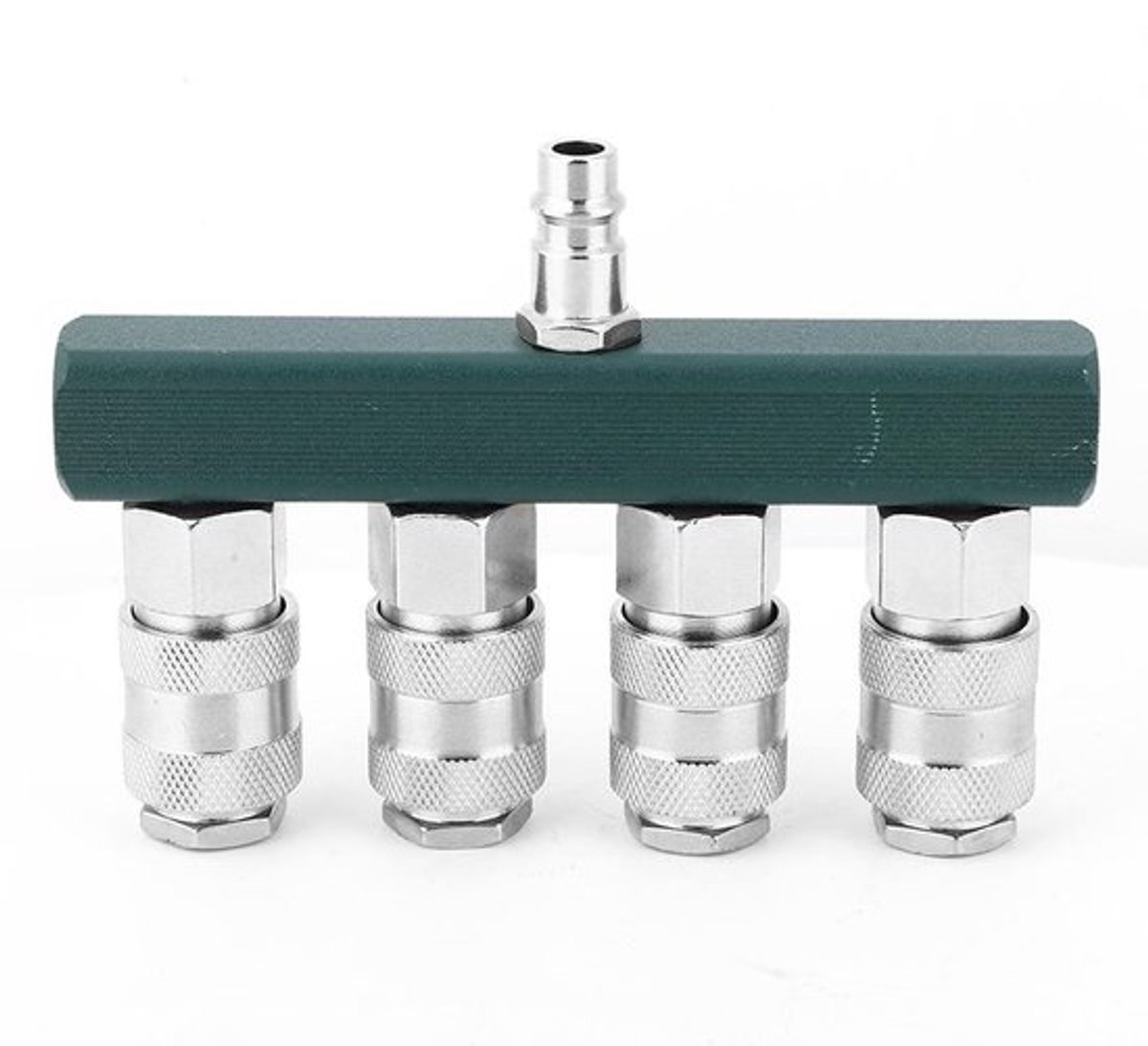 Artillery Persluchtdispenser, 4-weg snelkoppeling, NPT 1/4 inch schroefdraad, luchtslangaansluiting gebruikt voor gasdistributie