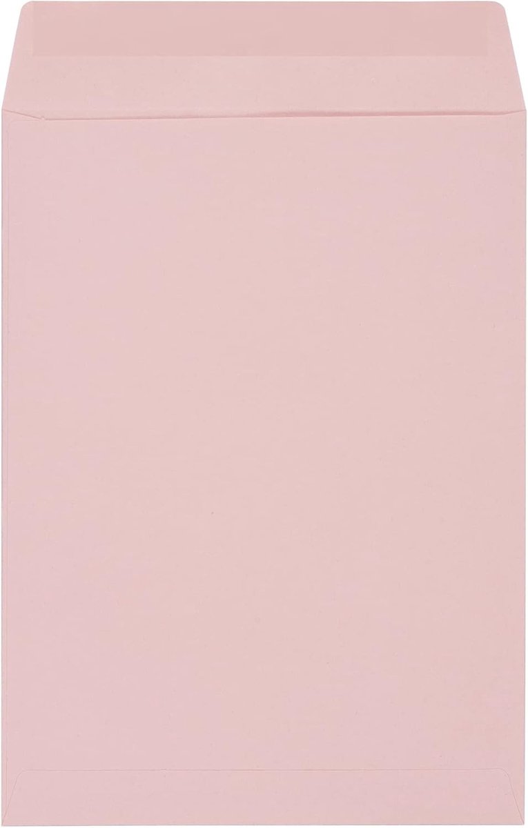 Roze A6 Enveloppen Zelfklevend Gerecycled Papier Voor Kaarten en Uitnodigingen (50 Stuks)