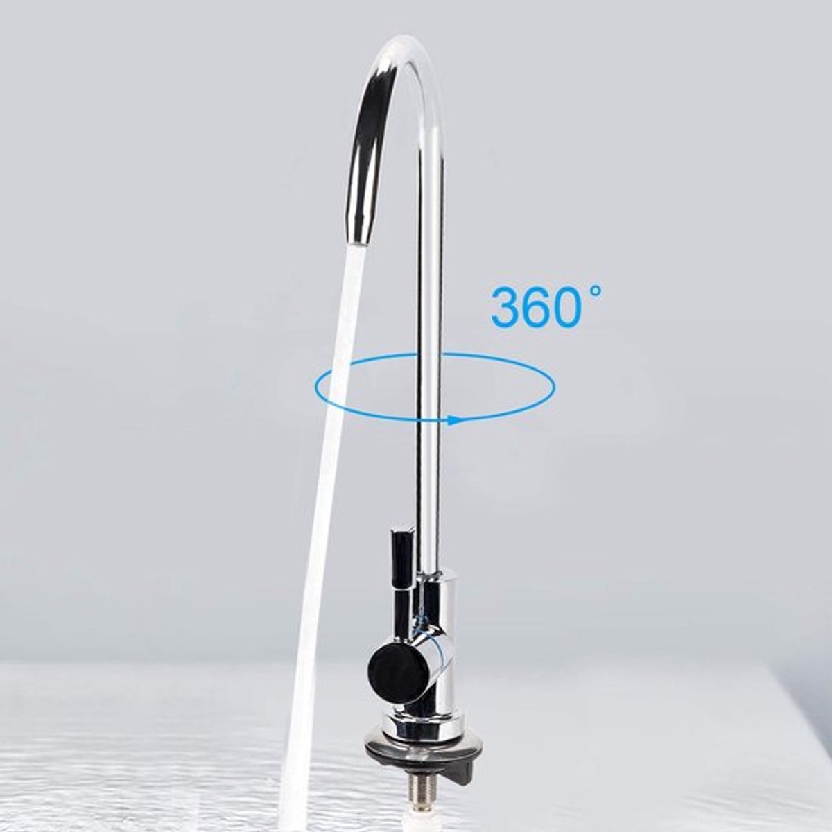 Waterfilterkraan 360 Graden Draaiend - Waterfilterkraan Waterzuiveraar - Koudwaterkraan - Drinkwaterkraan - Duurzaam Materiaal - Elegant Ontwerp - Filterkraan