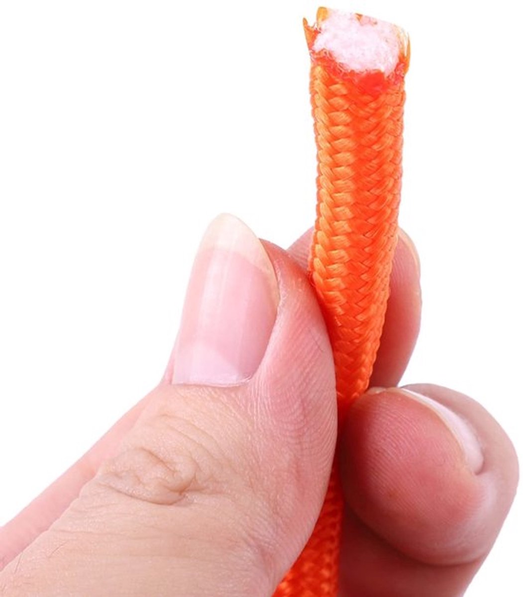 Reddingslijn 30m - Professioneel Gooi Touw - Drijvende Armband - Oranje - Duiken/Watersport - Hoge Zichtbaarheid - Reddingtouw