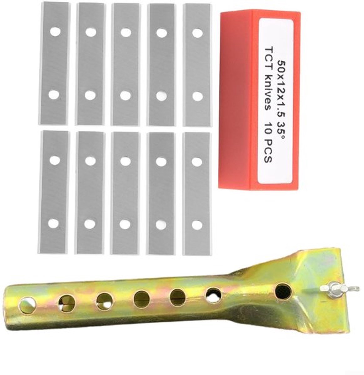 Schraperbladen Heavy-Duty - Verfkrabber - Carbide Messen - Industrie-standaard - 50x12x1.5mm - Duurzaam en scherp - Verfschraper