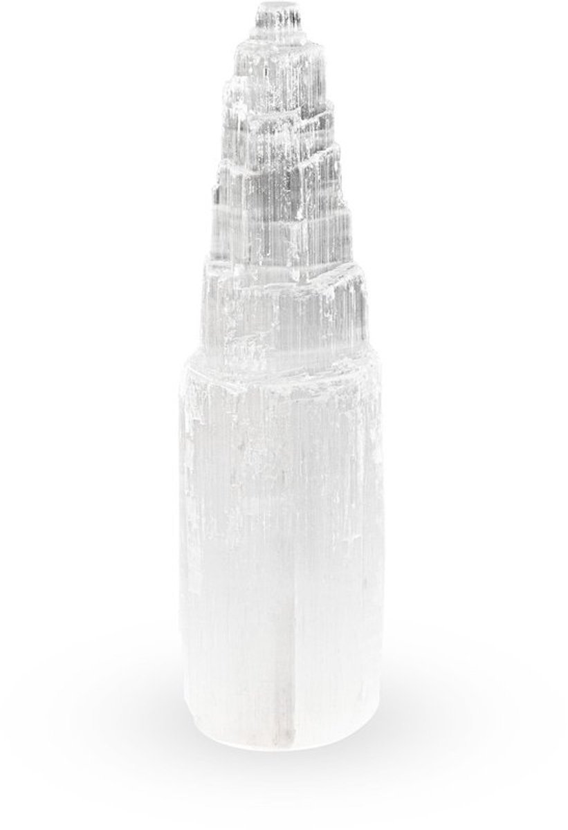 Energietoren 20 cm - Handgemaakte Helende Stenen - Meditatie/Ziel - Reiki - Ruimteharmonisatie - Spirituele Reiniging - Natuurproduct - Healing Crystal