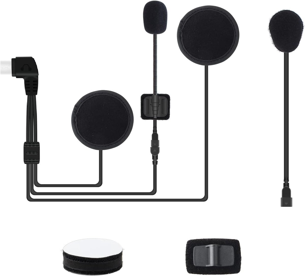 Motorhelm-headset - Accessoires - Luidsprekers en Microfoon - Geschikt voor Diverse Headsets